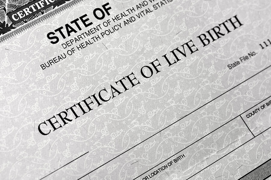 birth certificate